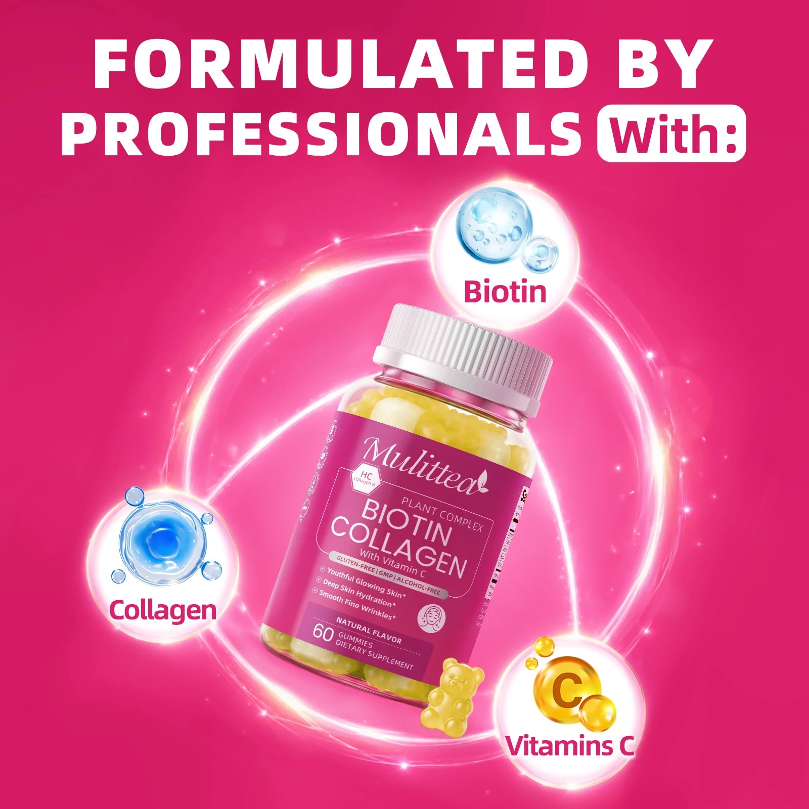 Hydrolyzed Collagen Gummies Biotin & Vitamin C 