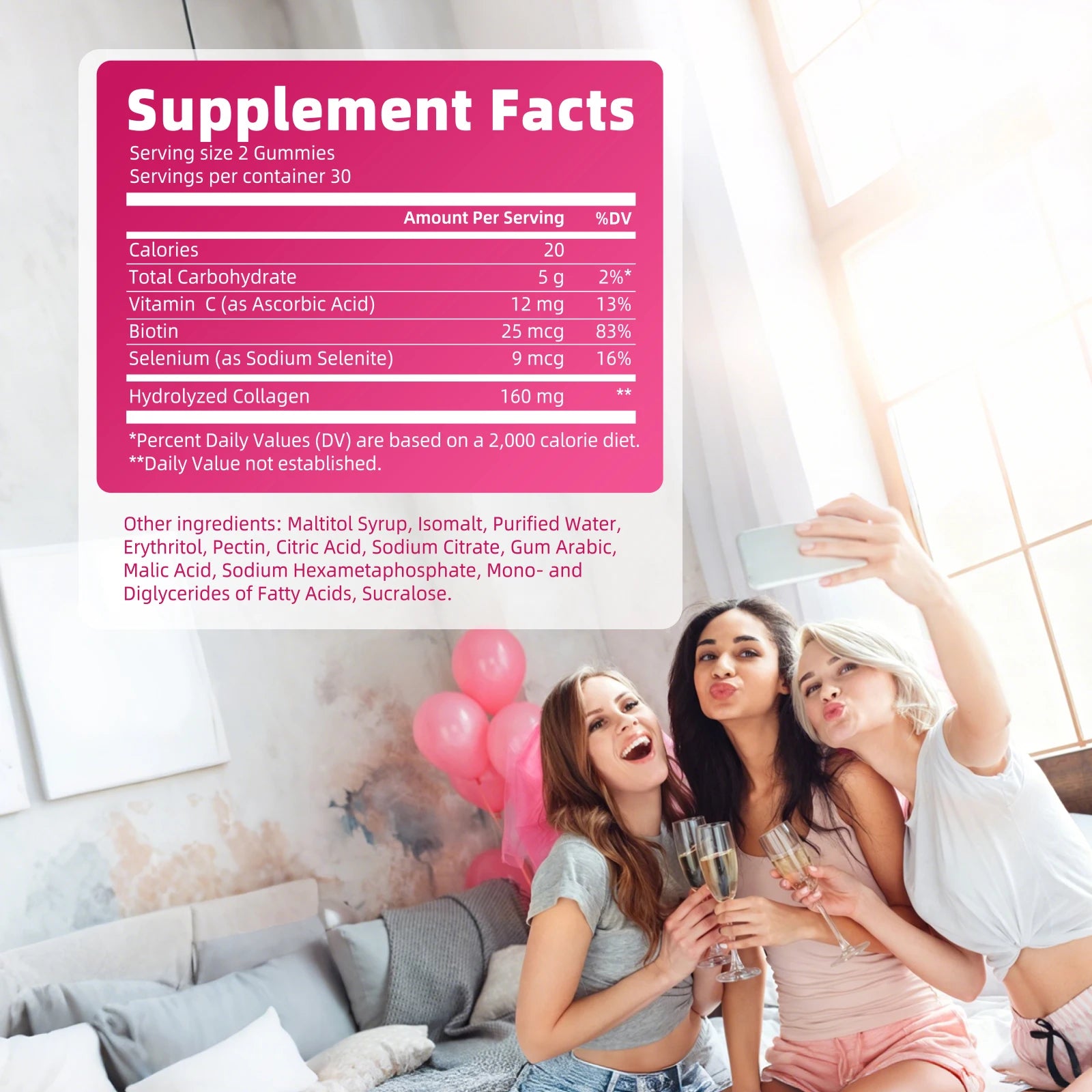 Hydrolyzed Collagen Gummies Biotin & Vitamin C 